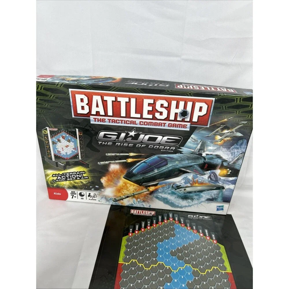 Battleship GI Joe The Rise of Cobra Game 2009 Milton Bradley Complete